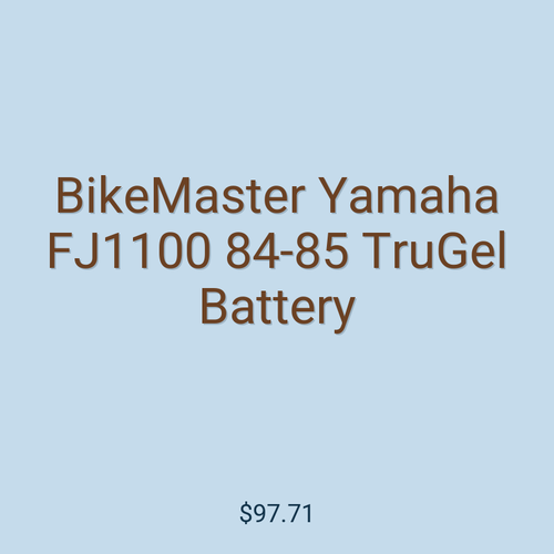 BikeMaster Yamaha FJ1100 84-85 TruGel Battery