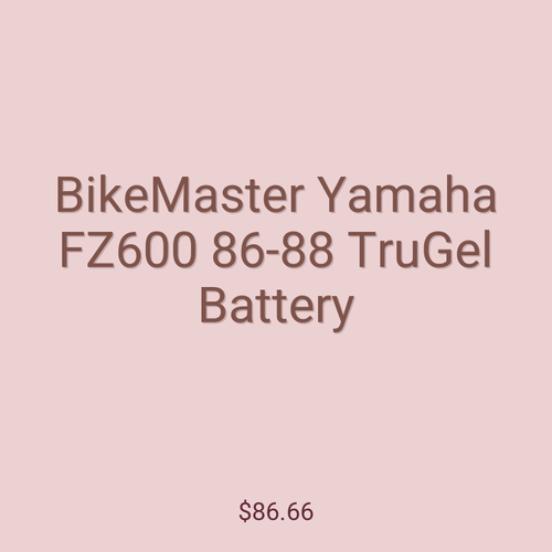 BikeMaster Yamaha FZ600 86-88 TruGel Battery