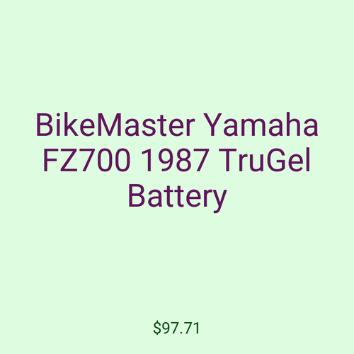 BikeMaster Yamaha FZ700 1987 TruGel Battery