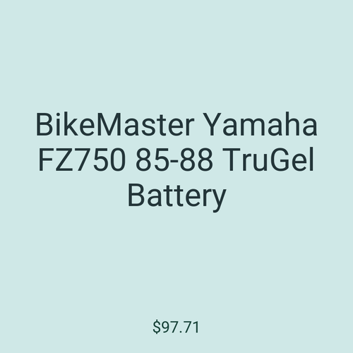 BikeMaster Yamaha FZ750 85-88 TruGel Battery