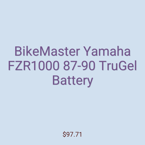 BikeMaster Yamaha FZR1000 87-90 TruGel Battery