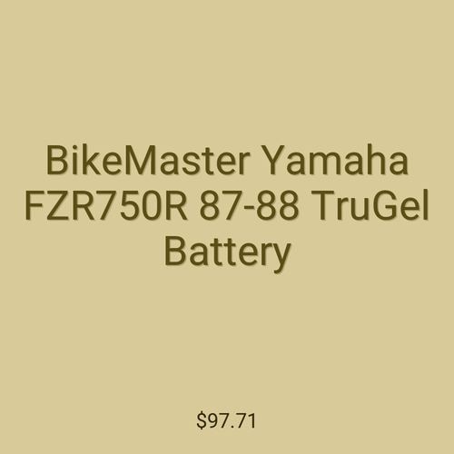 BikeMaster Yamaha FZR750R 87-88 TruGel Battery