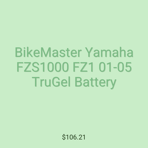 BikeMaster Yamaha FZS1000 FZ1 01-05 TruGel Battery
