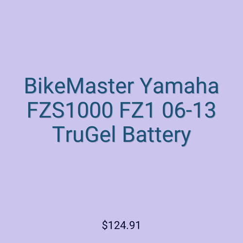 BikeMaster Yamaha FZS1000 FZ1 06-13 TruGel Battery