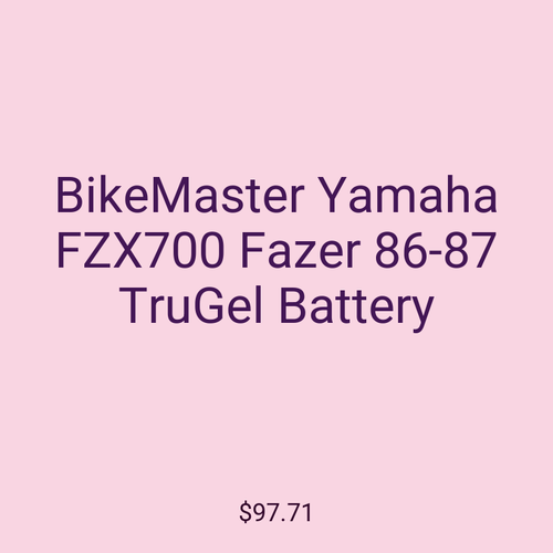 BikeMaster Yamaha FZX700 Fazer 86-87 TruGel Battery