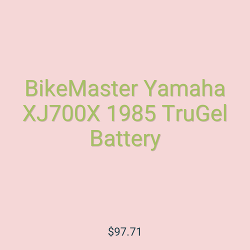 BikeMaster Yamaha XJ700X 1985 TruGel Battery