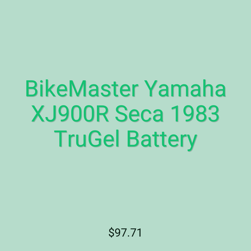 BikeMaster Yamaha XJ900R Seca 1983 TruGel Battery