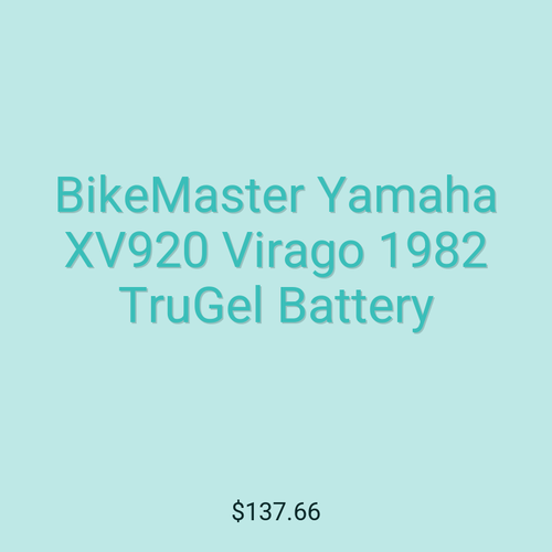 BikeMaster Yamaha XV920 Virago 1982 TruGel Battery