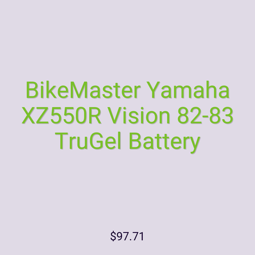 BikeMaster Yamaha XZ550R Vision 82-83 TruGel Battery