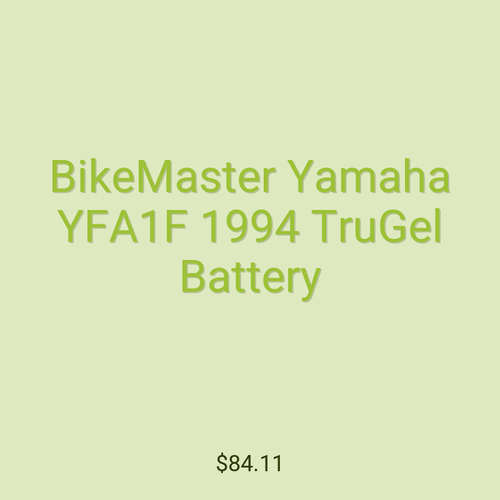 BikeMaster Yamaha YFA1F 1994 TruGel Battery