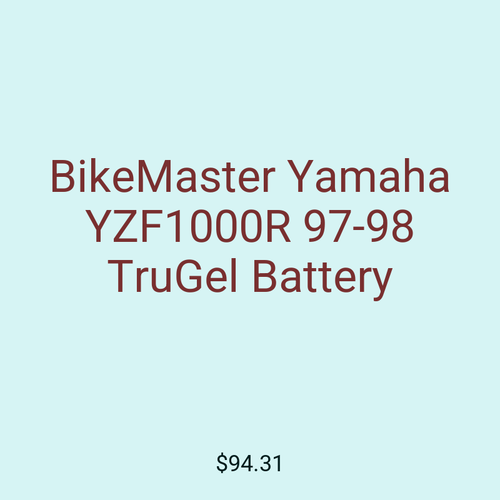 BikeMaster Yamaha YZF1000R 97-98 TruGel Battery