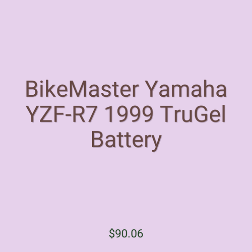 BikeMaster Yamaha YZF-R7 1999 TruGel Battery