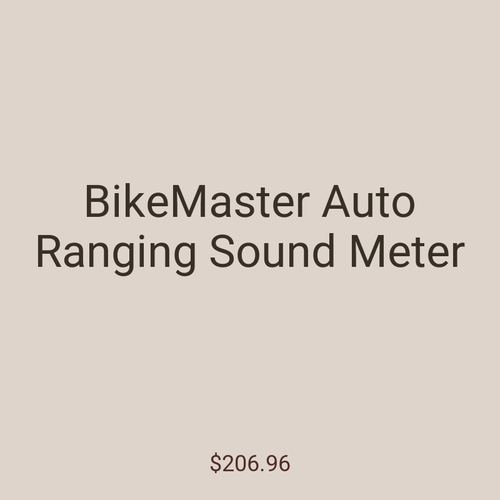 BikeMaster Auto Ranging Sound Meter