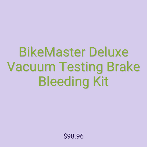 BikeMaster Deluxe Vacuum Testing Brake Bleeding Kit