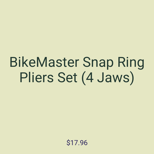BikeMaster Snap Ring Pliers Set (4 Jaws)