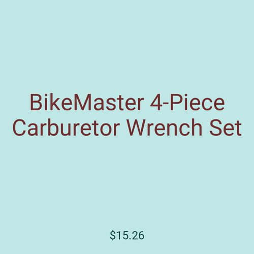 BikeMaster 4-Piece Carburetor Wrench Set