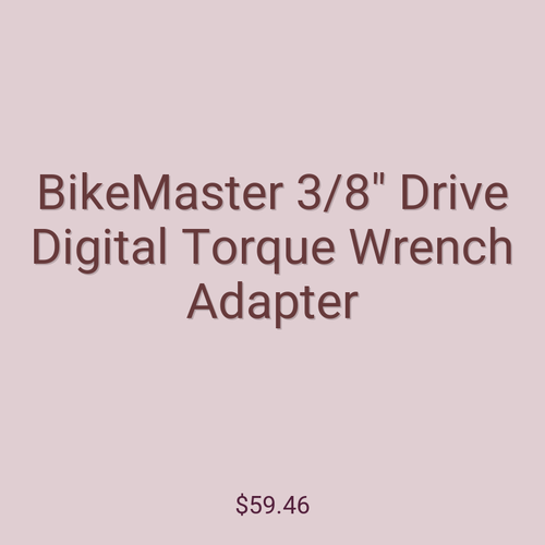 BikeMaster 3/8" Drive Digital Torque Wrench Adapter