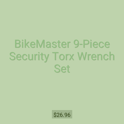 BikeMaster 9-Piece Security Torx Wrench Set