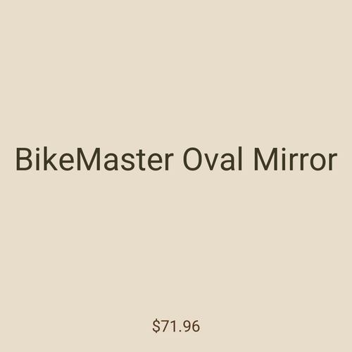 BikeMaster Oval Mirror