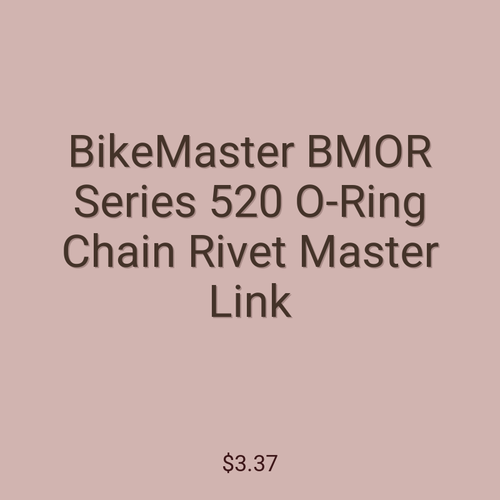 BikeMaster BMOR Series 520 O-Ring Chain Rivet Master Link