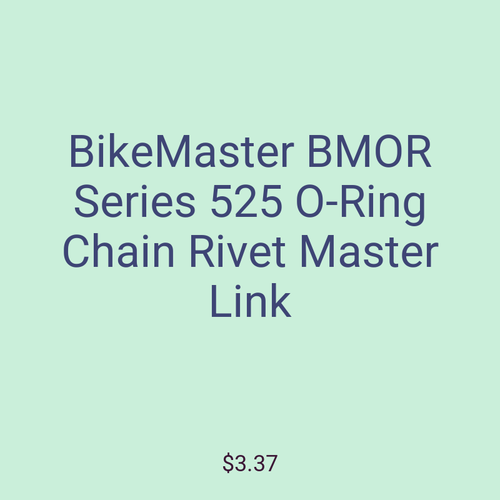 BikeMaster BMOR Series 525 O-Ring Chain Rivet Master Link