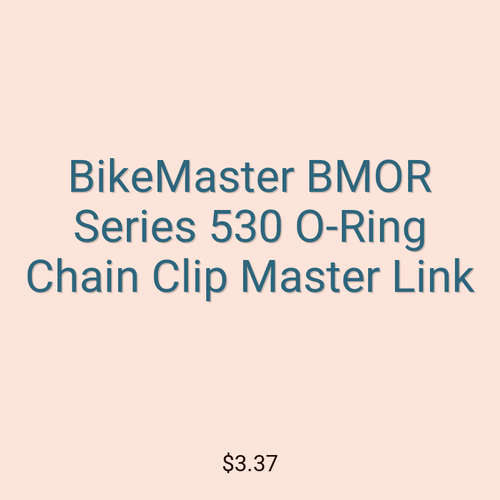 BikeMaster BMOR Series 530 O-Ring Chain Clip Master Link