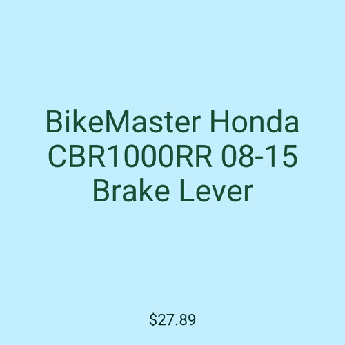 BikeMaster Honda CBR1000RR 08-15 Brake Lever