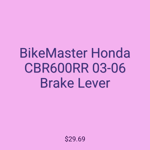 BikeMaster Honda CBR600RR 03-06 Brake Lever