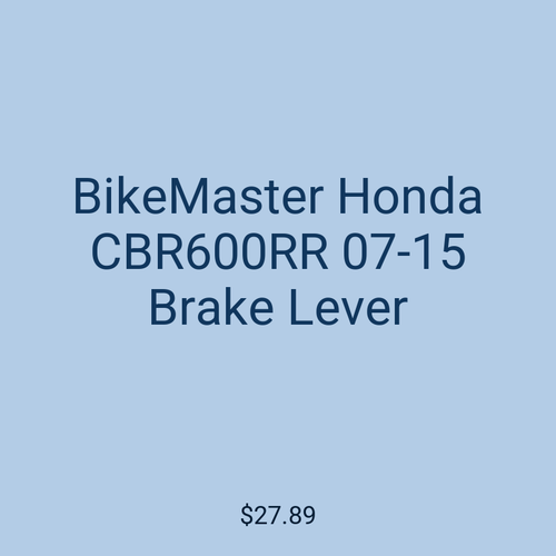 BikeMaster Honda CBR600RR 07-15 Brake Lever
