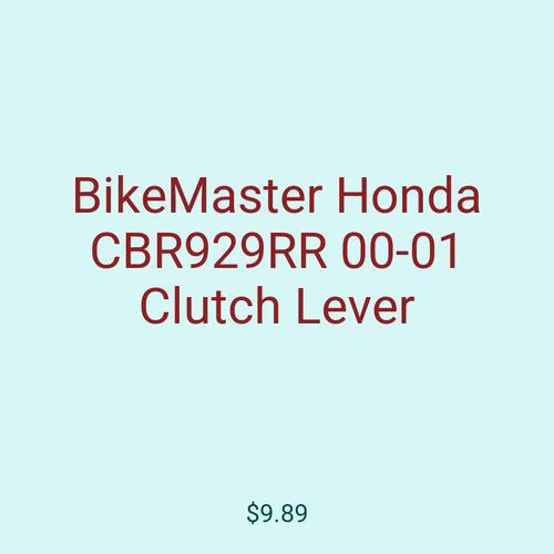 BikeMaster Honda CBR929RR 00-01 Clutch Lever