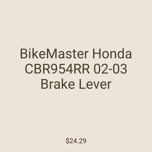 BikeMaster Honda CBR954RR 02-03 Brake Lever