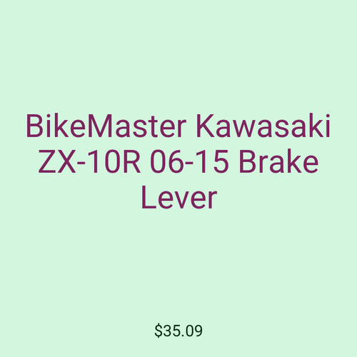 BikeMaster Kawasaki ZX-10R 06-15 Brake Lever