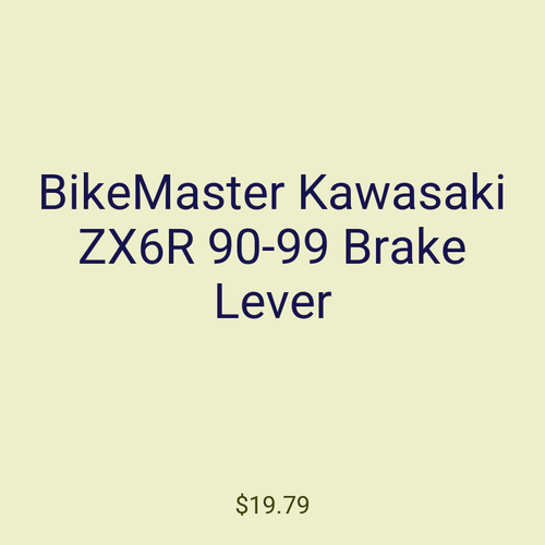BikeMaster Kawasaki ZX6R 90-99 Brake Lever