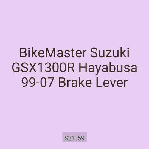 BikeMaster Suzuki GSX1300R Hayabusa 99-07 Brake Lever