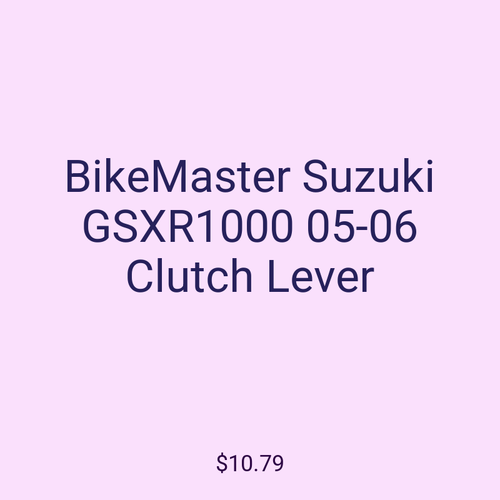 BikeMaster Suzuki GSXR1000 05-06 Clutch Lever