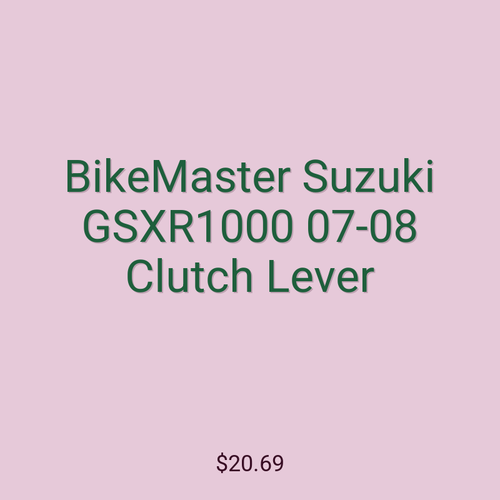 BikeMaster Suzuki GSXR1000 07-08 Clutch Lever