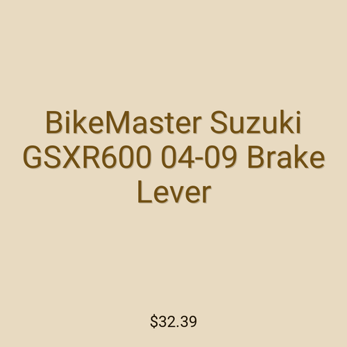 BikeMaster Suzuki GSXR600 04-09 Brake Lever