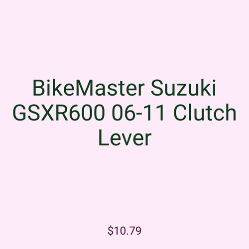 BikeMaster Suzuki GSXR600 06-11 Clutch Lever