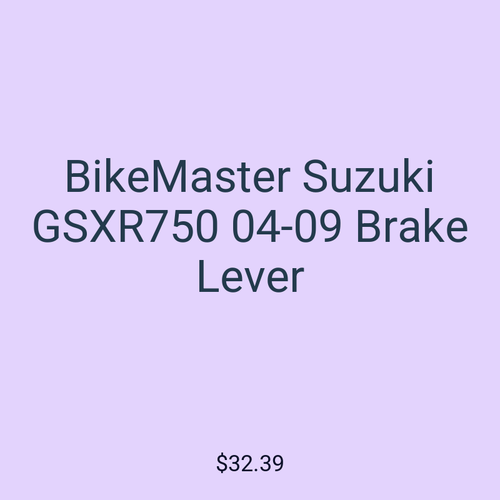 BikeMaster Suzuki GSXR750 04-09 Brake Lever