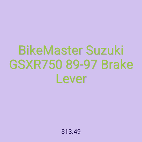 BikeMaster Suzuki GSXR750 89-97 Brake Lever