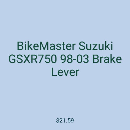 BikeMaster Suzuki GSXR750 98-03 Brake Lever