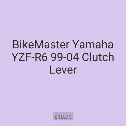 BikeMaster Yamaha YZF-R6 99-04 Clutch Lever