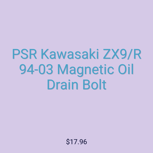 PSR Kawasaki ZX9/R 94-03 Magnetic Oil Drain Bolt