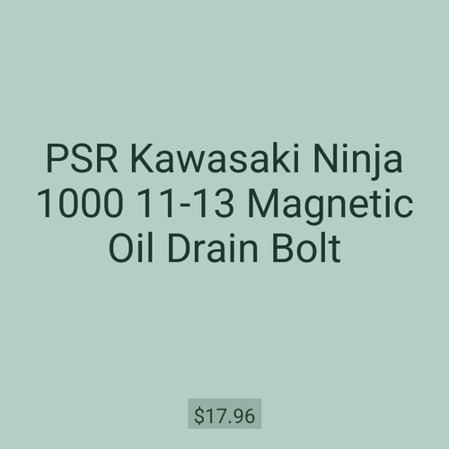 PSR Kawasaki Ninja 1000 11-13 Magnetic Oil Drain Bolt