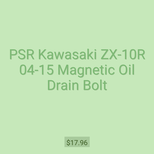 PSR Kawasaki ZX-10R 04-15 Magnetic Oil Drain Bolt
