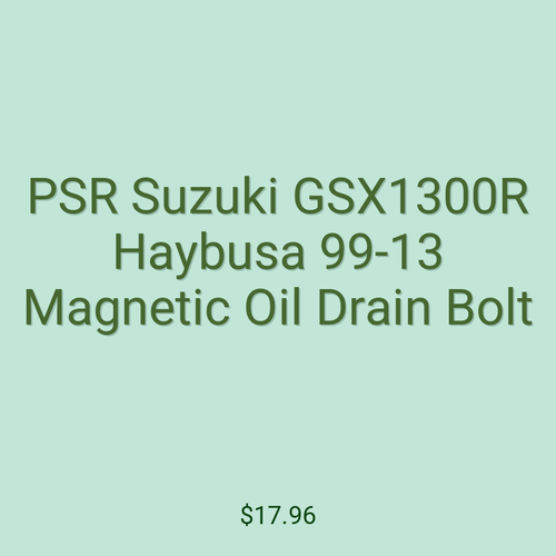 PSR Suzuki GSX1300R Haybusa 99-13 Magnetic Oil Drain Bolt