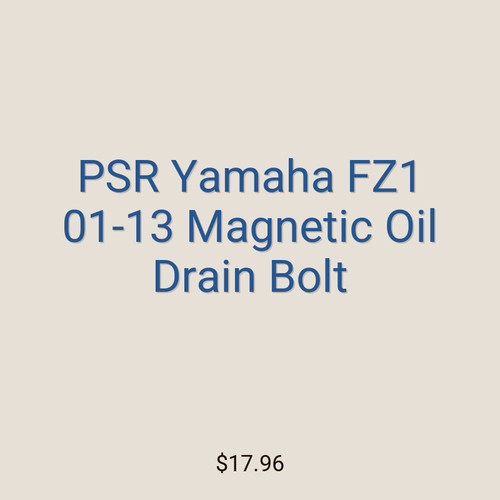 PSR Yamaha FZ1 01-13 Magnetic Oil Drain Bolt
