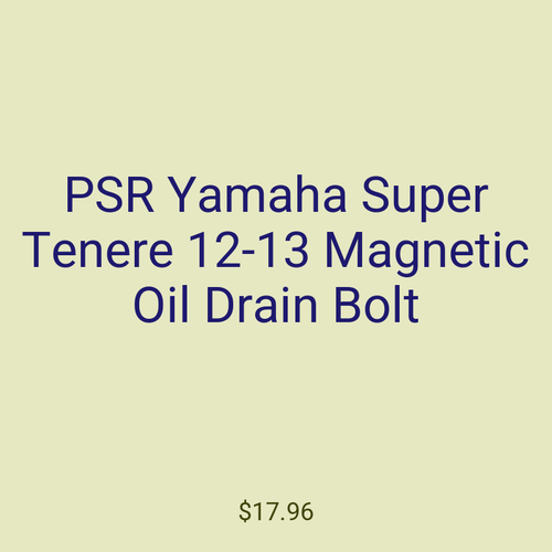 PSR Yamaha Super Tenere 12-13 Magnetic Oil Drain Bolt