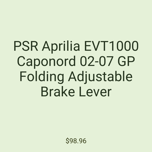 PSR Aprilia EVT1000 Caponord 02-07 GP Folding Adjustable Brake Lever