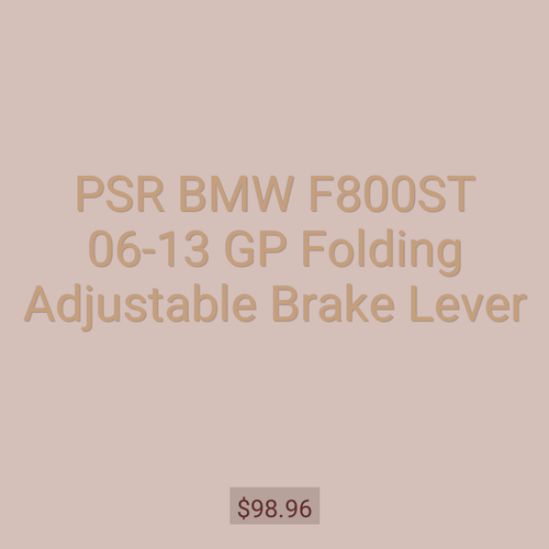 PSR BMW F800ST 06-13 GP Folding Adjustable Brake Lever